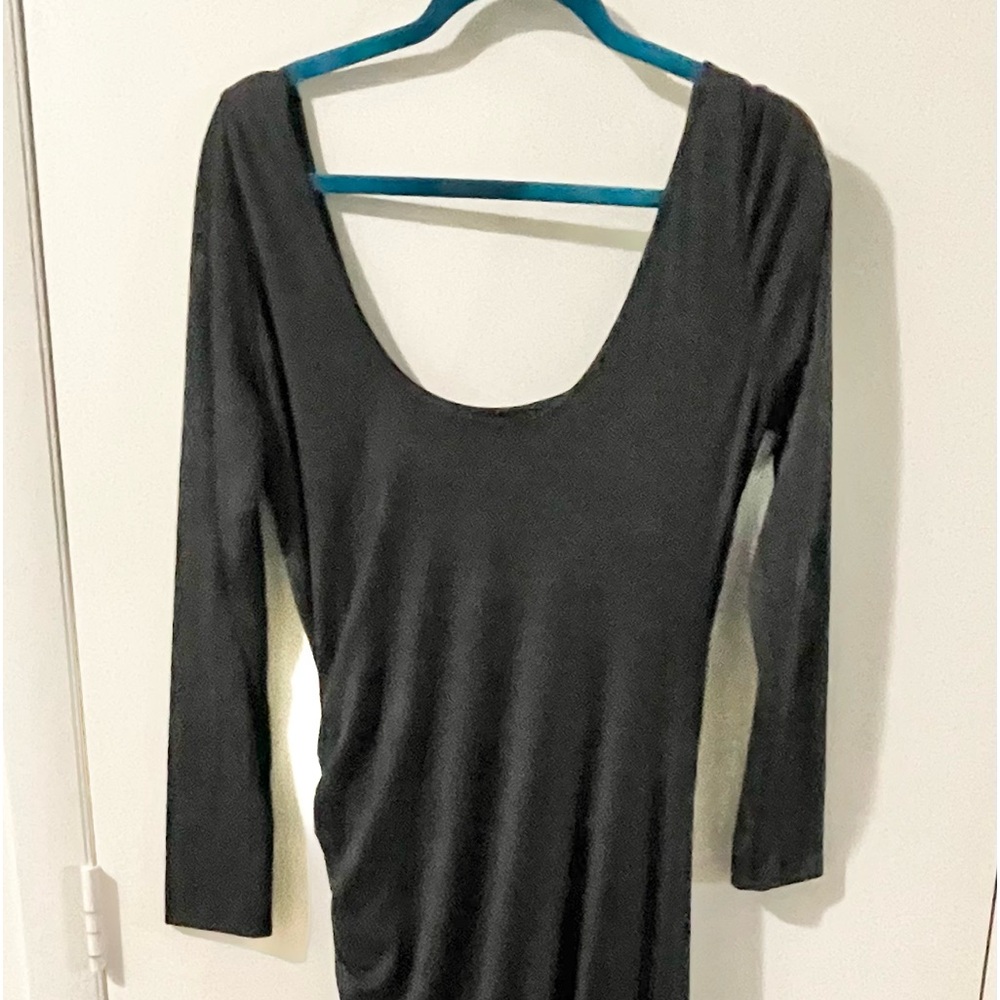 Long black Venus dress